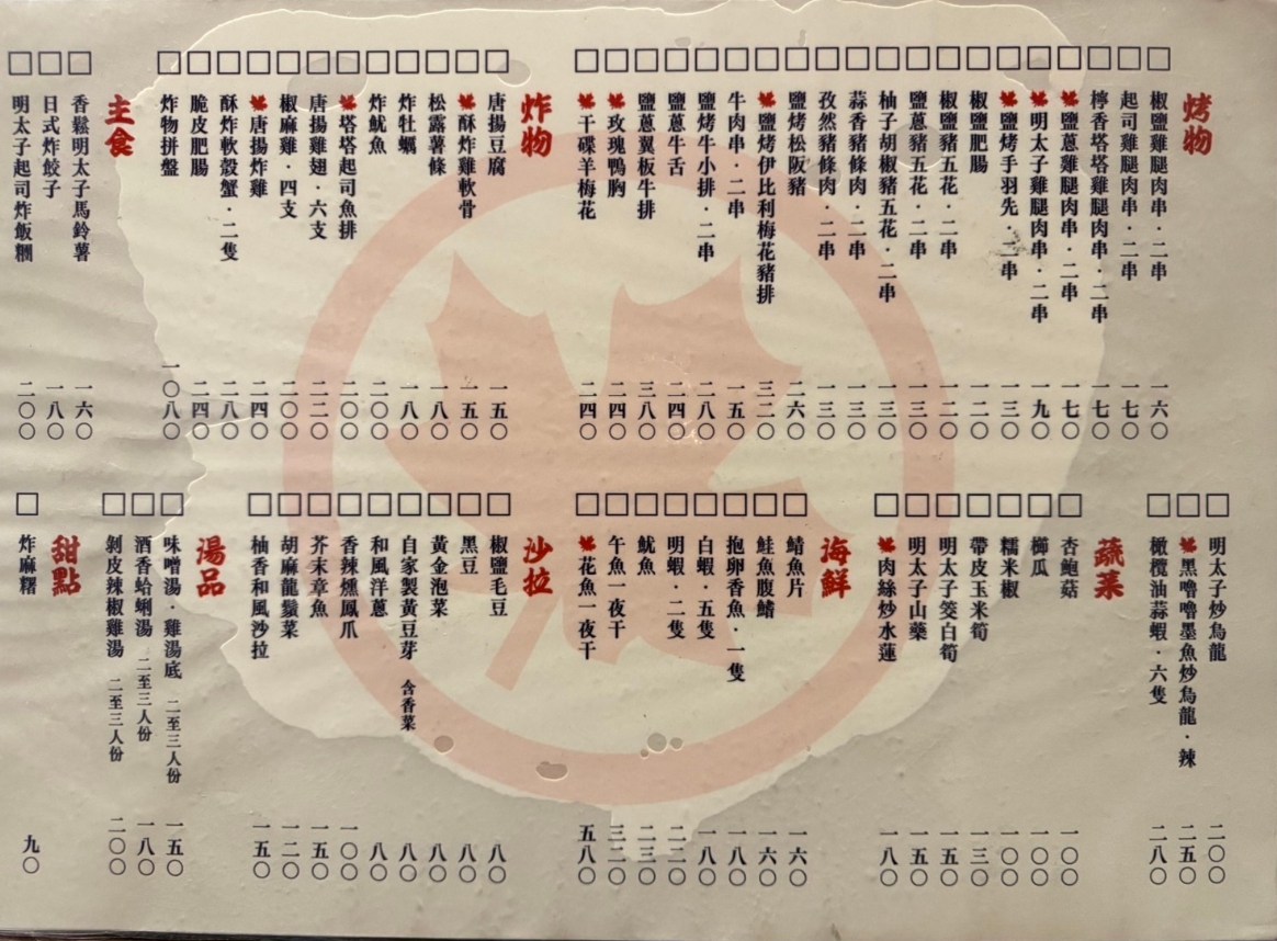 [台北中山區居酒屋]川楓酒食館，現做酒食80元起，無地雷日系居酒屋！炭烤串燒、午魚一夜干必點，捷運中山國小站美食推薦，最新菜單
