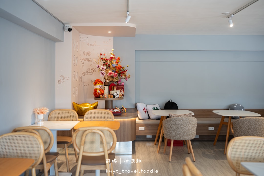 [台中北屯區早午餐]韓小鍋cafe，韓系質感早午餐，蕉咖噴泉！口袋夾包、醬牛肋早午餐盤，北屯不限時插座咖啡廳推薦，附最新菜單